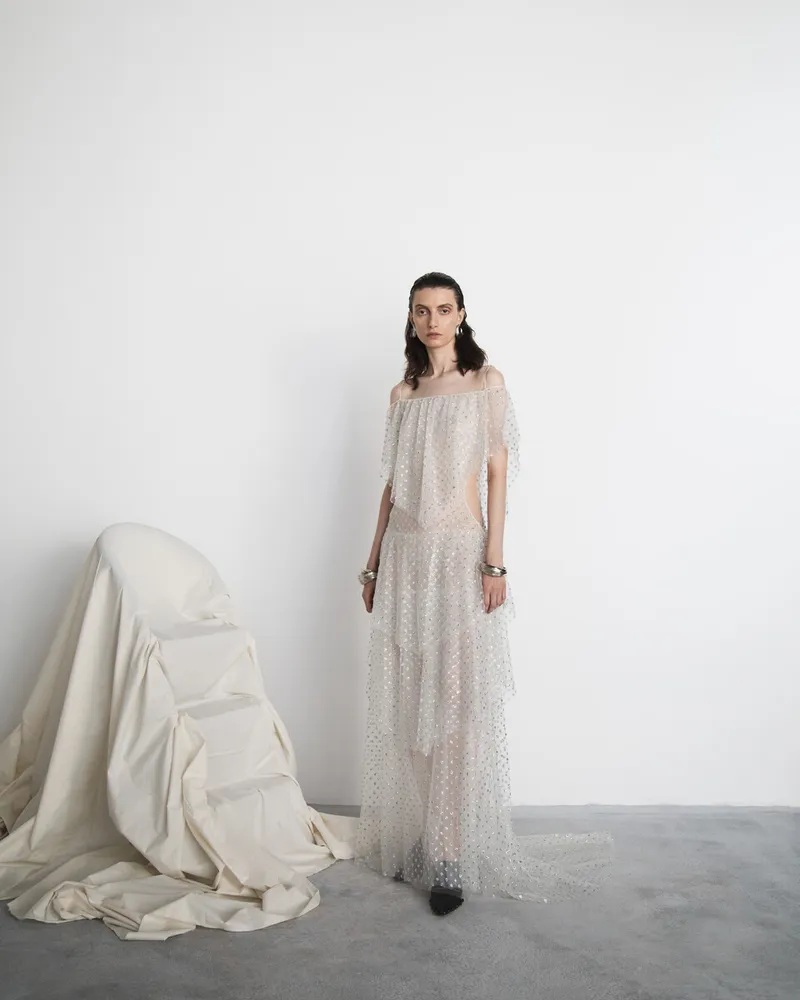 ANDMARY Sandra lace dress white タグ付き 未開封 - メルカリ
